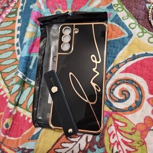 Black and Gold "LOVE" S21 PLUS Phone Case